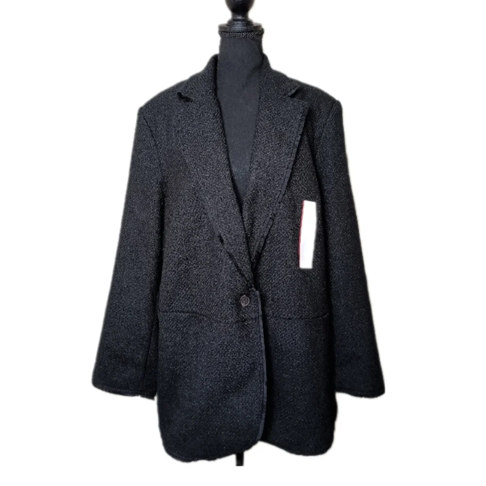 Future Collective x Jenny K. Lopez Bouclé Frayed Edge Blazer – Size 1X - Picture 5 of 12